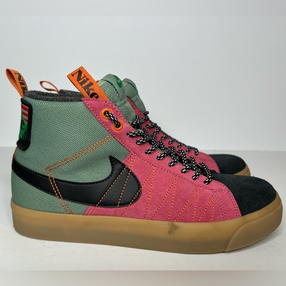 Nike SB Zoom Blazer Mid PRM Acclimate Jade Smoke - Picture 2 of 7